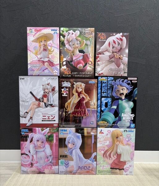 美少女 プライズ フィギュア9体
