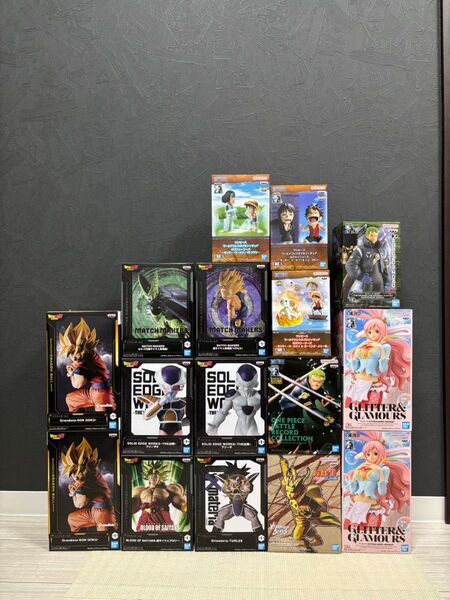 プライズフィギュアまとめ売り16体 ドラゴンボール ワンピース ナルト