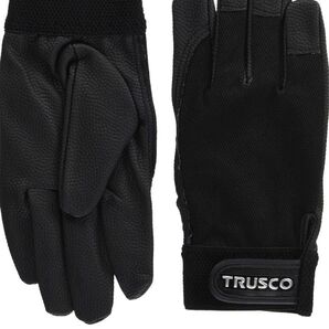 TRUSCO PU手袋 黒 Mサイズ 厚手