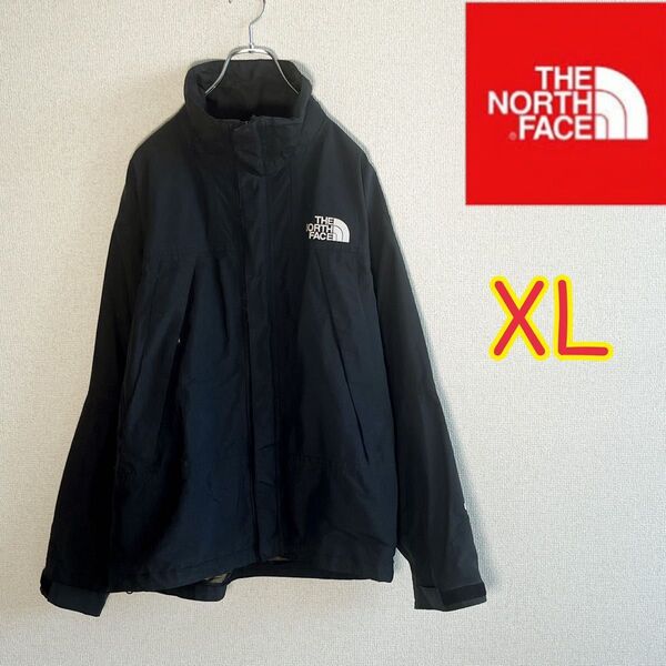 ノースフェイス マウンテンパーカー GORE -TEX ジップインジップ ブラック メンズXL相当