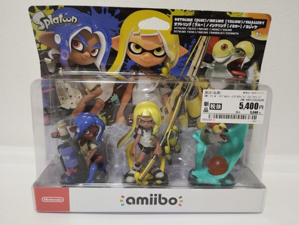 新品未開封 Splatoon amiibo トリプルセット オクトリング インクリング コジャケ