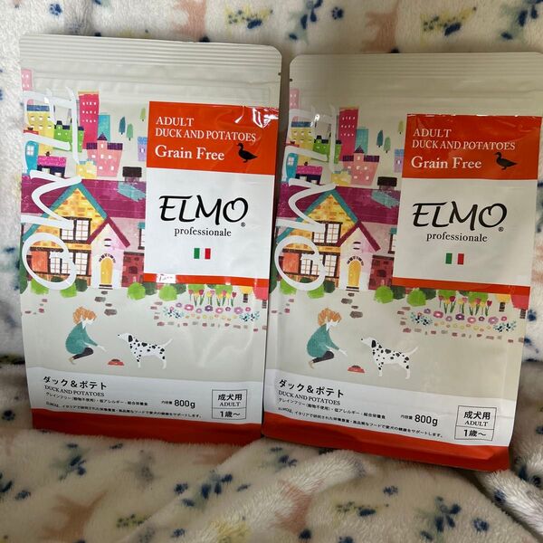 ELMO professionale ドッグフード ダック&ポテト 800g×2袋