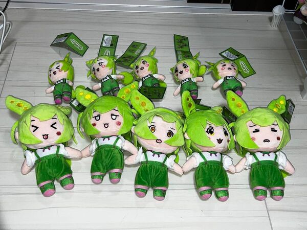 ★プライズ ずんだもん 12cmマスコット 全5種 20cmぬいぐるみ 全5種 都合10個セット