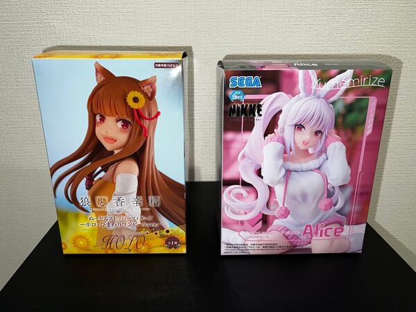 ★プライズ 狼と香辛料 ホロ 勝利の女神 NIKKE アリス フィギュア 2個セット 中古