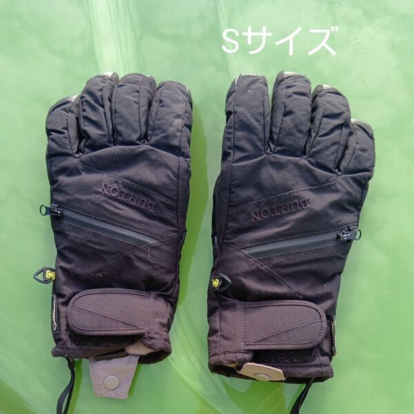 BURTON グローブ Sサイズ ブラック スノーボードグローブ ゴアテックス