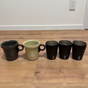 DOD 放浪ソロリマグ(360ml) マグカップ マグ・ウサーモ 中古 5セット スタッキング コーヒー スープ 陶器 ビール