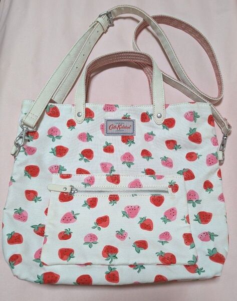 Cath Kidston いちご柄 2wayバッグ リバーシブル ショルダーバッグ