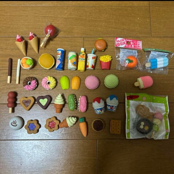 イワコー おもしろ消しゴム まとめ売り 食べ物 デザート 和菓子 分解できる おもちゃ おままごと