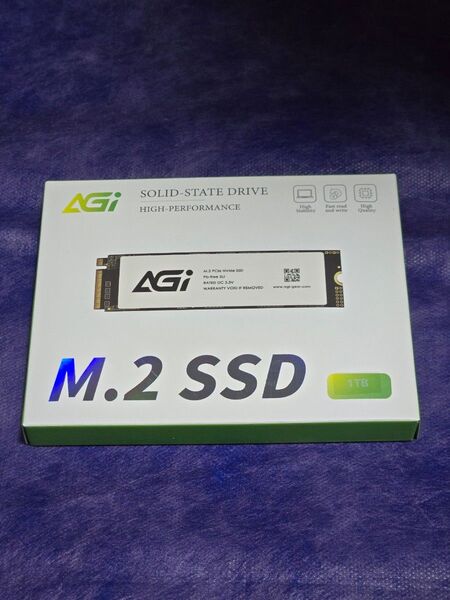 AGI Gen3 x4 NVMe M.2 1TB SSD AGI1T0GIMAI298 新品未開封