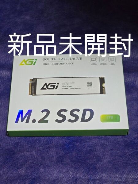 AGI Gen3 x4 NVMe M.2 1TB SSD AGI1T0GIMAI298 新品未開封