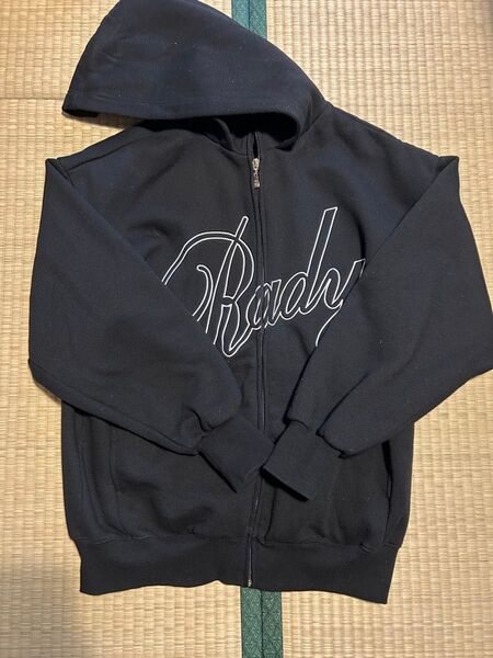 Rady 黒 ジップアップパーカー Sサイズ ブラック Radyロゴ