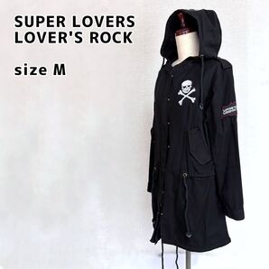 SUPER LOVERS LOVER'S ROCK モッズコート ブラック Mサイズ スカル 00s y2k vintage