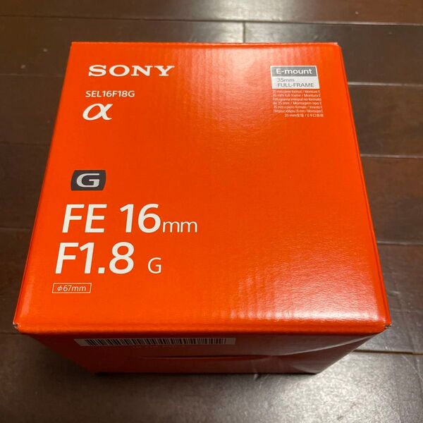 SONY ソニー FE 16mm F1.8 G SEL16F18G