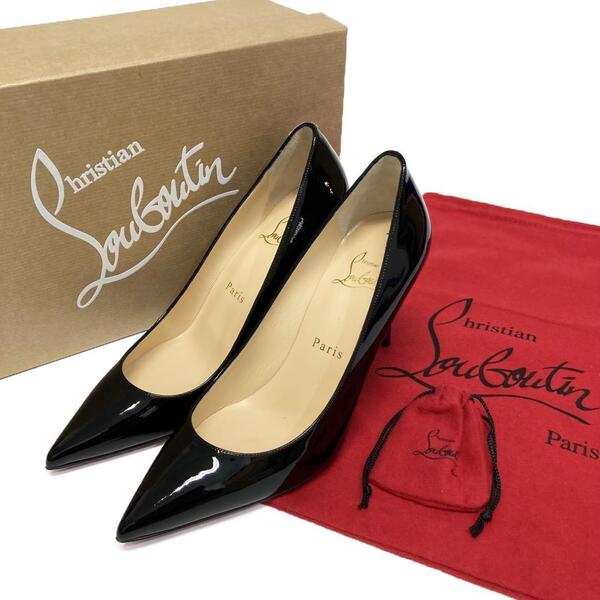 Christian Louboutin クリスチャンルブタン Decollete 85mmヒール パテントレザーポインテッドトゥパンプスパンプス サイズ36 Kate ケイト