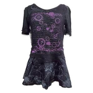 BODYLINE ボディライン パンク ゴシック 半袖 Tシャツ ブラック 黒 メッシュ サブカル フェアリーグランジ