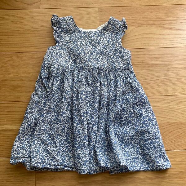 女の子 小花柄ワンピース 90サイズ 100サイズ H&M ブルー系