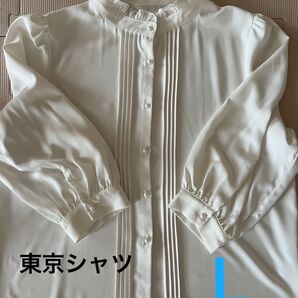 東京シャツ ブリックハウス 八分袖ブラウス L
