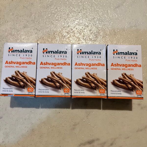 【4箱セット】Himalaya Ashvagandha 60錠