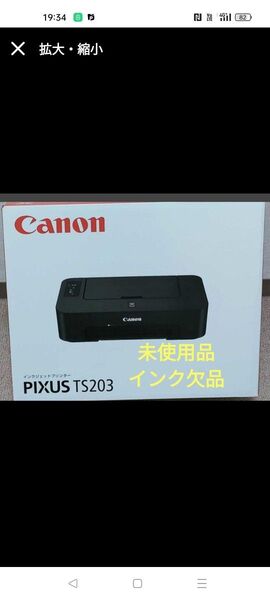 Canonキヤノン TS203 インクジェットプリンター PIXUS本体新品未使用品インク欠品
