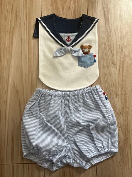 新品未使用 ミキハウススタイとパンツ ベビー 子供服 パンツ セットアップ ベビー服