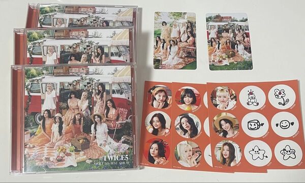 TWICE CD アルバム 通常版 トレカ 封入 シール ステッカー