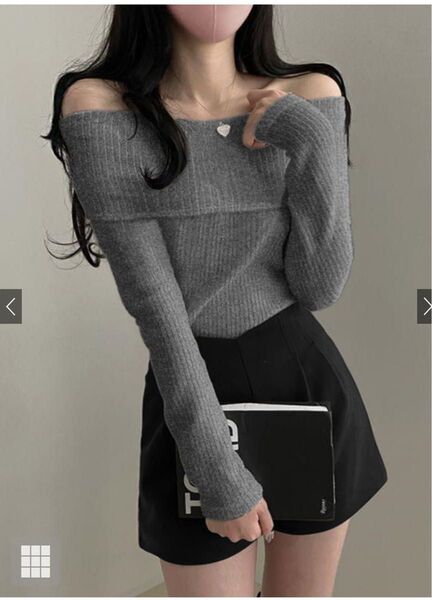 GRL オフショルニットトップス