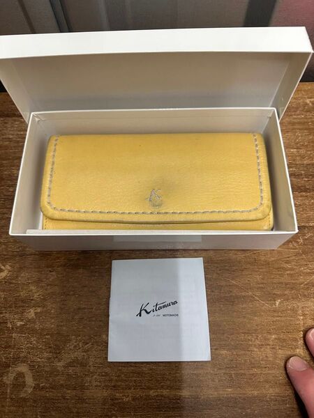 キタムラ 財布 箱付き中古品 レザー 発送は中身のみ。