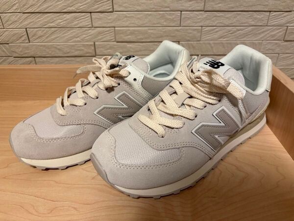New Balance ニューバランス 574 ベージュ 24cm スニーカー