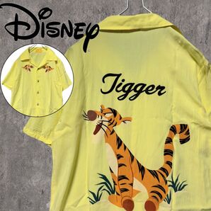 【限定】ディズニーリゾート アロハシャツ 半袖 ティガー オーバーサイズ