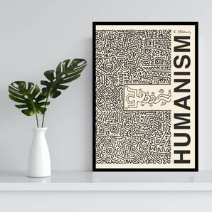 01.キース・ヘリング humanism アートポスター