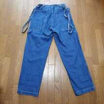 【美品】19SS 定価55800円 E.TAUTZ イートウツ Millworker Trousers ワイドトラウザーズ スラックス デニム☆1LDK コモリ オーラリー_画像6