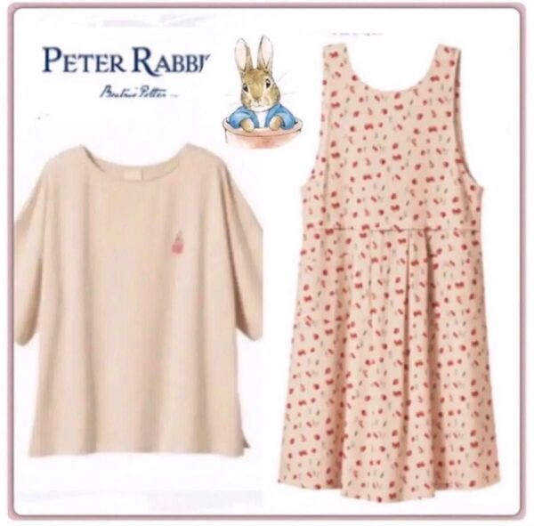 【Peter Rabbit】ピーターラビット Tシャツ、エプロン/ L〈2点〉新品 / 母の日