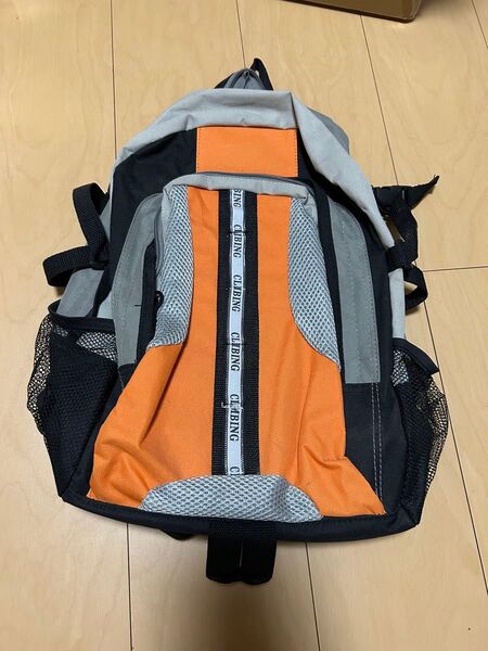 CLIMBING リュック オレンジ グレー ブラック