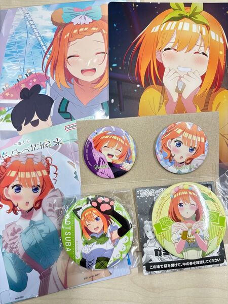 缶バッジ 五等分の花嫁 四葉 一番くじ イラストボード グッズセット