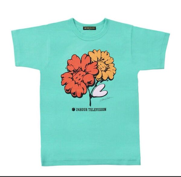 24時間テレビ チャリTシャツ Lサイズ ミントグリーン
