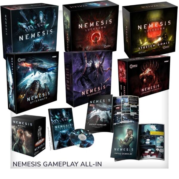 【輸入品】ネメシスロックダウン英語版 NEMESIS GAME PLAY ALL-in【ボードゲーム】