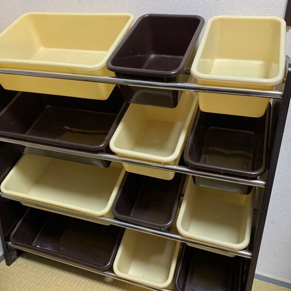 【分解】収納ケース おもちゃ箱 おしゃれ 機能性 組み立て簡単 斜めで取りやすい ベビー用品収納 キッズ トイハウスラック