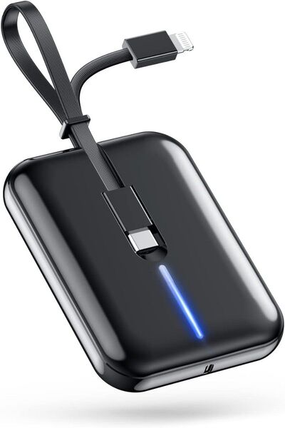 モバイルバッテリー【新登場・16000mAh大容量・3in1ケーブル内蔵】 大容量 軽量 急速充電 PSE技術基準適合