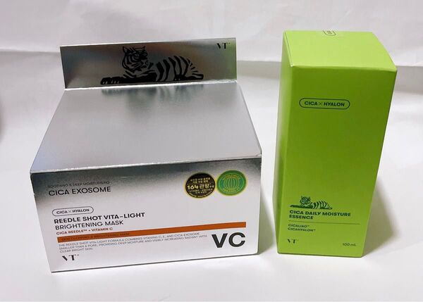 VTコスメティックス リードルショット ビタライトブライトニング マスク 30枚入 シカデイリーモイスチャーエッセンス 100ml