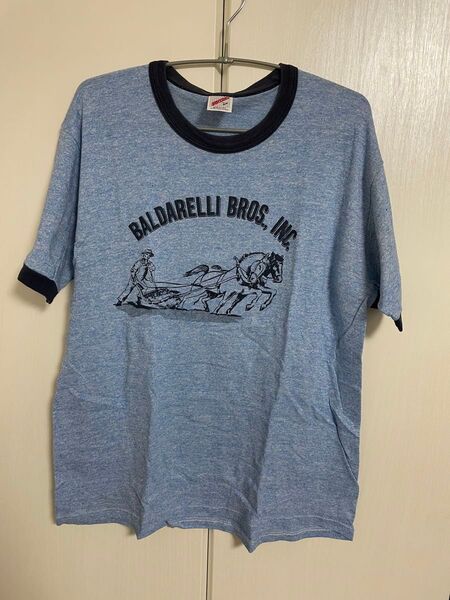 USA製古着 JERZEES(ジャージーズ) 80s リンガーTシャツ