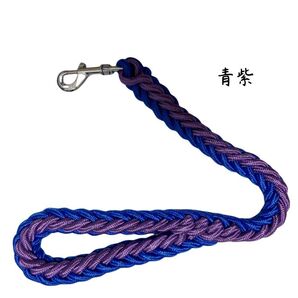 中型犬 大型犬 ショートリード 引っ張り抑える 60cm 編込み 大型犬 中型犬 青紫