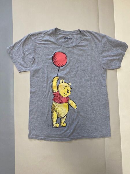 プーさん ディズニー Tシャツ 半袖 グレー 古着 ヴィンテージ Disney