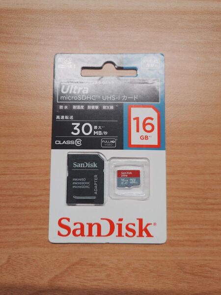 未開封 SanDisk microSDカード 16GB