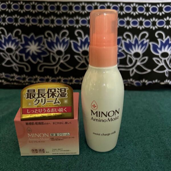 ミノン アミノモイスト モイストチャージミルク&保湿クリーム セット