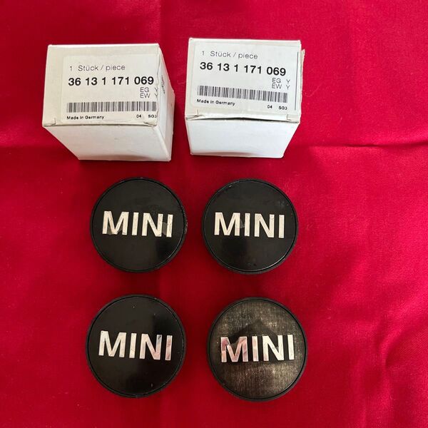 MINI ホイールセンターキャップ 4個セット 純正品 36131171069