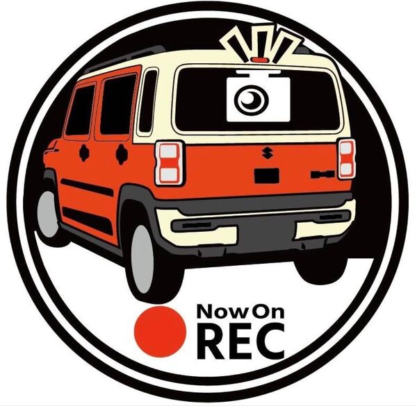 愛車色に変更承ります スズキ ハスラー ドライブレコーダー ドラレコ ステッカー プリント