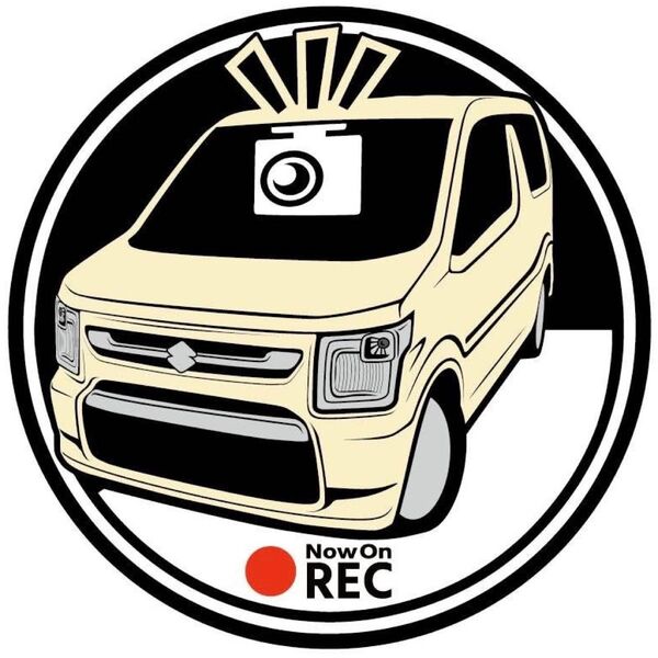 あなたの愛車のカラーに変更承ります ワゴンr ドラレコ ドライブレコーダー ステッカー プリント mh85s