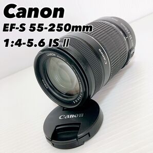 【美品】 Canon EF-S 55-250mm 1:4-5.6 IS Ⅱ キヤノン ズームレンズ