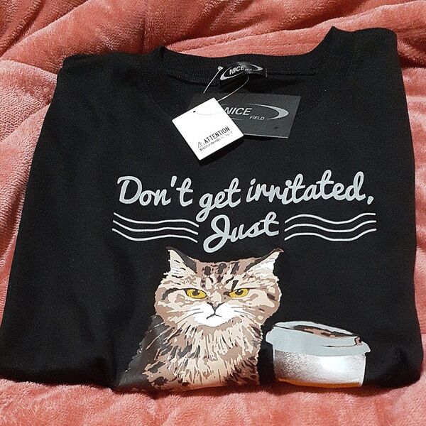 新品未使用タグ付き 猫Tシャツ 半袖