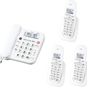 【子機増設設定済】シャープ SHARP デジタル電話機 JD‐G33 子機3台セット